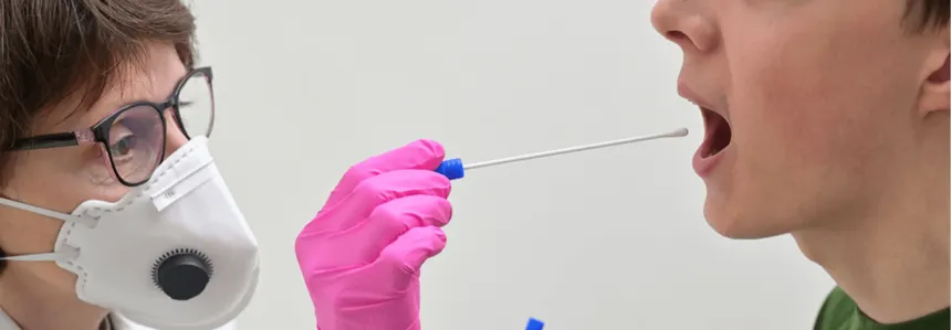 Mobile drug testing collection supplies set up on-site at an employer workplace