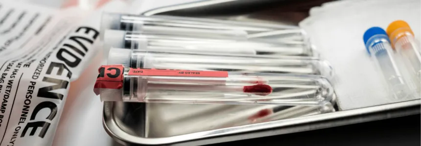 Mobile DNA paternity testing collection kit with cheek swabs and chain-of-custody documentation